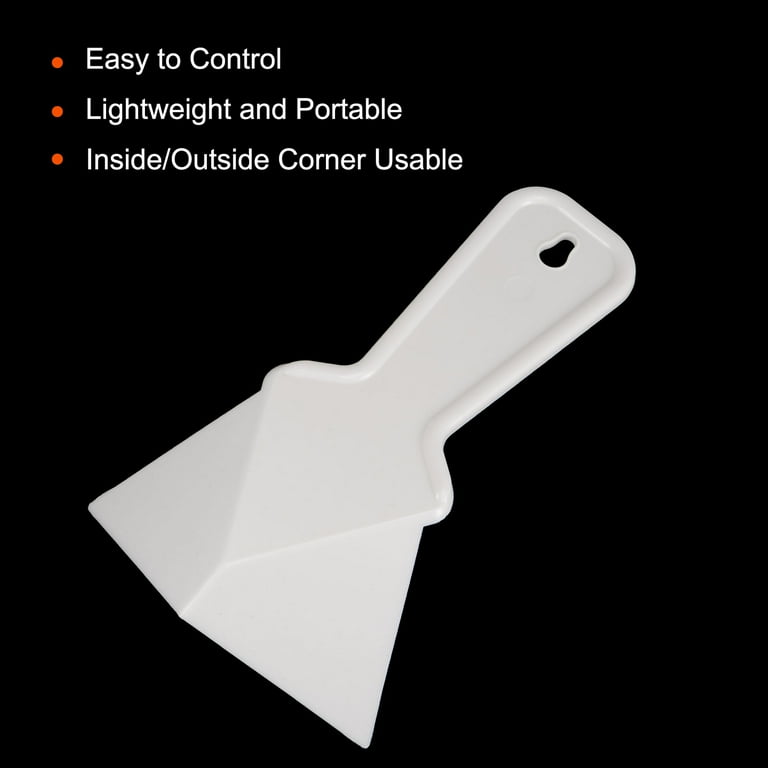 Uxcell Inside Corner Trowel 4 Inch Drywall Corner Tool Plastic Corner Knife White