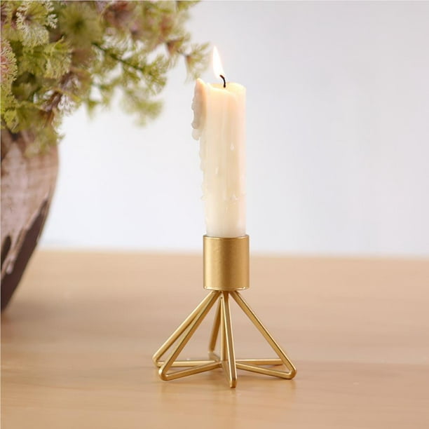 Christmas Candlestick Single Head Metal Candle Holder Candle Stand For Home  Decoration 