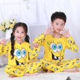 thumbnail image 1 of Conjunto de pijamas de verano para niños y niñas, ropa de casa con dibujos animados, 1 of 4