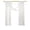 White, variant on Wedding Arch Draping Fabric Sheer Curtain Drapes | 30" x 19.6 ft Long Backdrop Curtains for Wedding Anniversary Party, Summer Outdoor Events Drapery, Photo Backgrounds - Black