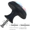 thumbnail image 3 of 4 Pcs Peacock Knobs for Kitchen Cabinet Cupboard Dresser Bookcase Drawer Pulls Handles Round Home Decor, 3 of 8