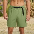 thumbnail image 2 of FRSASU Mens Casual Twill Cargo Shorts Cotton Drawstring Classic Cargo Stretch Short with Multi Pockets Army Green, 2 of 9