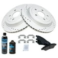 thumbnail image 2 of TRQ Rear Ceramic Brake Pad & Performance Coated Rotor Kit w/Chemicals BKA17185 Fits select: 2010-2015 CHEVROLET CAMARO, 2008-2014 CADILLAC CTS, 2 of 6