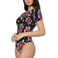 thumbnail image 2 of Naloa Ladybug Women's Short-Sleeved Onesie, One-Piece Swimsuit for Parties, dates, clubs - Large, 2 of 9