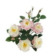 thumbnail image 4 of Mainstays 18'' Indoor Artificial Gardenia in White Plastic Pot, White and Pink Color, 4 of 8