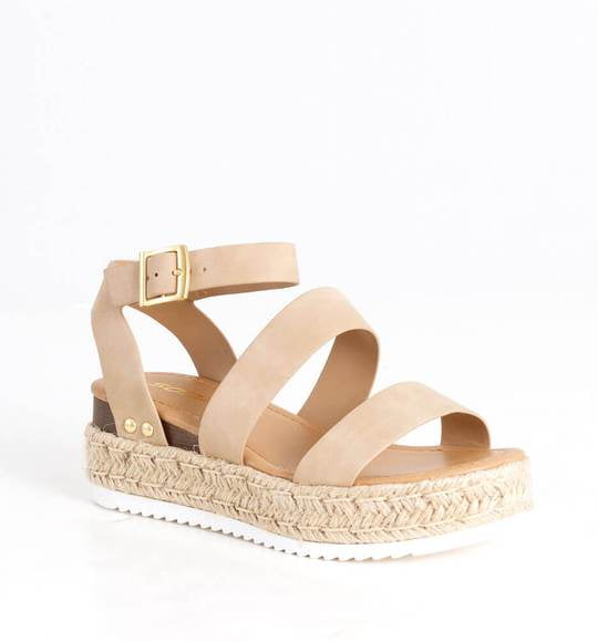soda taupe platform sandals