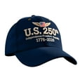thumbnail image 2 of YIKA US 250th Anniversary Adjustable Baseball Cap – Vintage Washed Patriotic Hat with USA Flag, Celebrate 250 Years of Independence, 2 of 8