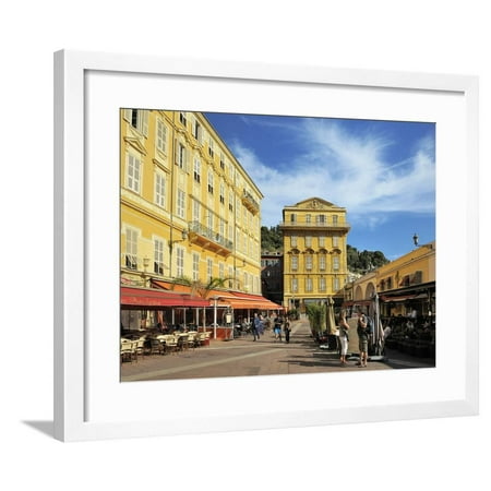 Henri Matisse's House, Place Charles Felix, Cours Saleya Market and Restaurant Area, Old Town, Nice Framed Print Wall Art By Peter