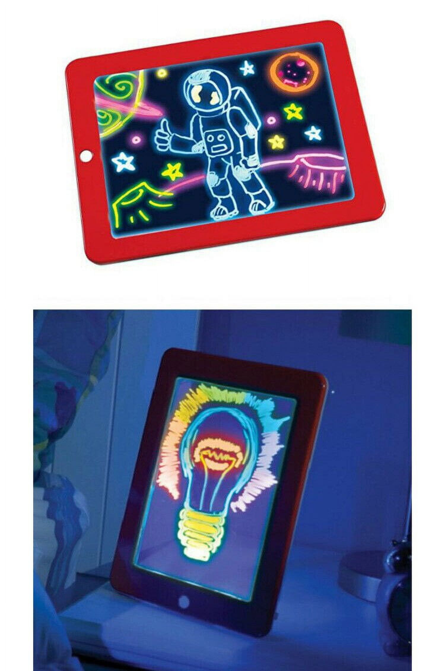 OLIPIZ ENTERPRISE Magic Sketch Drawing Pad, Light Up LED Glow Board, Draw, Sketch, Create, Doodle, Art, Write, Learning Tablet