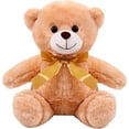 thumbnail image 1 of PELUCHERIA| Oso de Peluche Everbear Edition. Osito de Peluche con moño. Animales de Peluche Suave, Esponjoso y Resistente. Tam: 23 cm. Elaborado en poliéster. (Light), 1 of 5