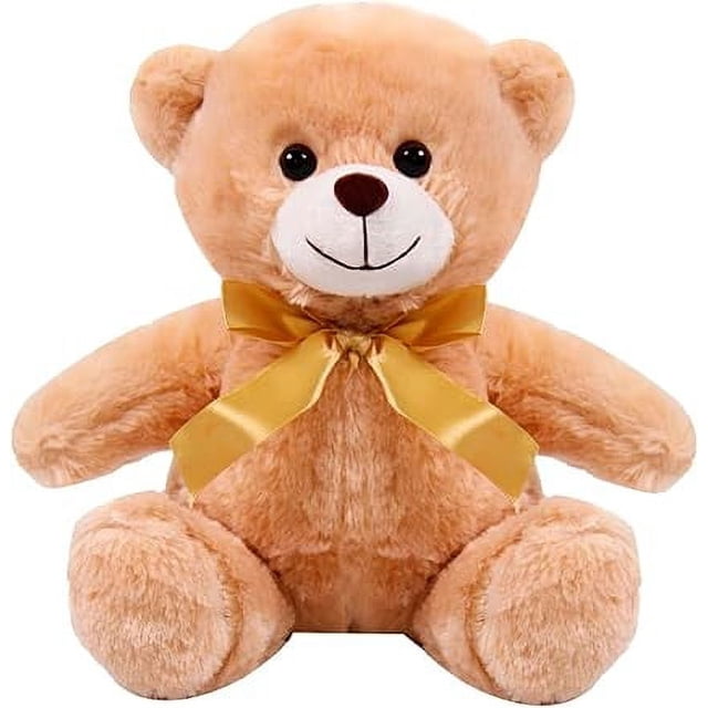 PELUCHERIA| Oso de Peluche Everbear Edition. Osito de Peluche con moño. Animales de Peluche Suave, Esponjoso y Resistente. Tam: 23 cm. Elaborado en poliéster. (Light)