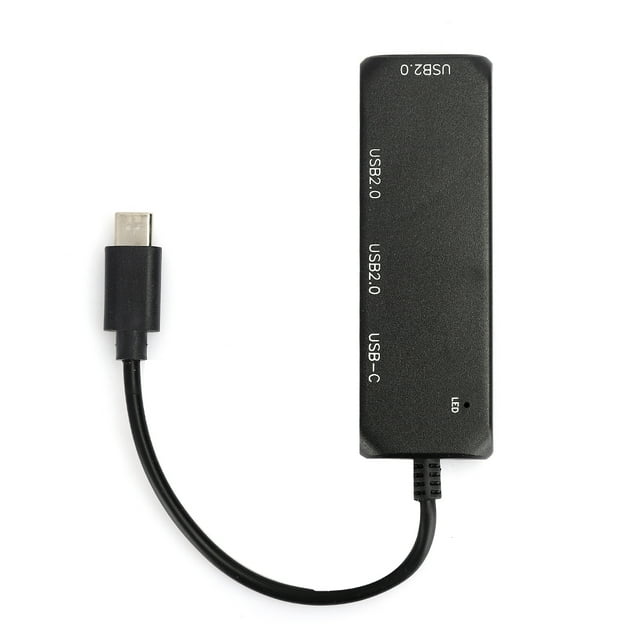Hub USB Multi 4 puertos divisor expansión cable adaptador ultra velocidad portátil PC tipo C 2.0