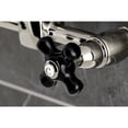 thumbnail image 2 of Kingston Brass KS2446PKX Duchess Double-Handle Wall-Mount Bridge Kitchen Faucet, Polished Nickel, 2 of 7