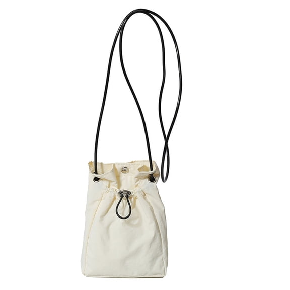 YIEMEEN Unisex Fashionable Small Phone Bag with Shoulder Strap Pleated Drawstring Crossbody Phone Purse for Travel and Shopping