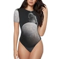 thumbnail image 1 of Cauagu Astronaute Assis sur Mercury Planet T-Shirts à Manches Courtes Col Rond pour Femmes Combinaison Quotidienne-TG, 1 of 7
