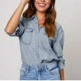 thumbnail image 5 of Clothing 2025 Super Soft Wrinkle Free Button Down Shirts for Women Formal Work Dress Blouses Tops Womens Button Down Shirts Boyfriend Long Sleeve Oversized Blouses Tops, 5 of 7