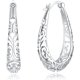 thumbnail image 1 of Pendientes ovalados de plata de ley 925 para mujeres y niñas., 1 of 5