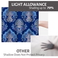 thumbnail image 6 of LALILO Kitchen Curtain Valance Blue Paisley Ethnic Rod Pocket Window Curtain 52"x 18" Set of 2, 6 of 6