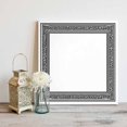 thumbnail image 2 of Wall Art Prints, White Greek Key Framed Canvas Prints for Bedroom Living Room Bathroom Office, Geometric Greece Ancient Farmhouse Geo Gallery Wrap Wall Art Poster for Gifts Home Decor 8"x8", 2 of 9