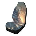thumbnail image 2 of American flag sunset ocean wave power Car Seat Covers Pack of 2 Universal Front Seat Protective Cover, 2 of 5