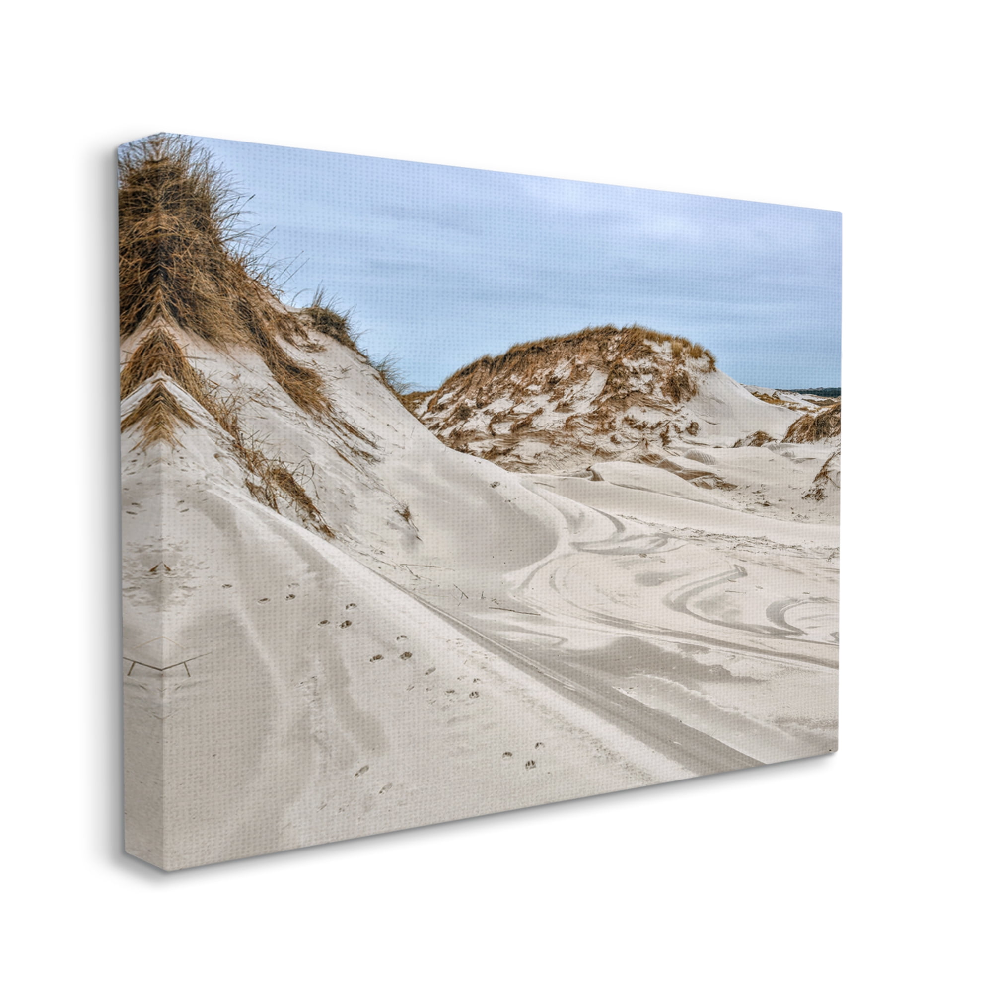 Stupell Industries Coastal Sand Dunes Photography Nature Photography Gallery Wrapped Canvas Print Wall Art, 48 x 36