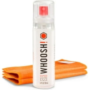 WHOOSH! Screen Cleaner Kit, 3.4 fl. oz. + 1 Microfiber Cloth, Alcohol-Free, Safe for All Electronics, Keyboards, Car Displays, Eyeglasses, Sports Goggles, Visors, and Whiteboards