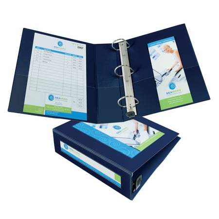 Avery Framed View Binder, 3" One-Touch EZD Rings, 670-Sheet Capacity, Navy Blue (68038)