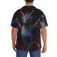 thumbnail image 3 of Balery Rainbow Wings Majestic Dragon Camisa Casual de Manga Corta con Botones para Hombre, Texturizada, Estilo Cubano, para Playa, Verano-X-Large, 3 of 5