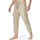 thumbnail image 1 of Pantalones largos para hombre, moda, lisos, informales, cintura elástica, multibolsillos, deportivos, 1 of 9