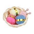 thumbnail image 1 of lionlar 1:12 Scale Dolls House Woolen Yarn in Basket Simulation Craft Project Craft Yarn, 1 of 5