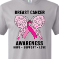 thumbnail image 3 of Inktastic Breast Cancer Awareness Hope Support and Love T-Shirt, 3 of 4