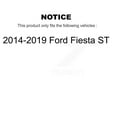 thumbnail image 2 of TEC Front Rear Ceramic Brake Pads Kit for Car 2014-2019 Ford Fiesta ST KTC-100526, 2 of 10