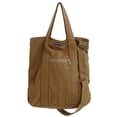 thumbnail image 1 of Bolso de hombro para mujer Bolsos cruzados vintage de lona Bolsos casuales de ocio (café) Likrtyny Para Estrenar, 1 of 9