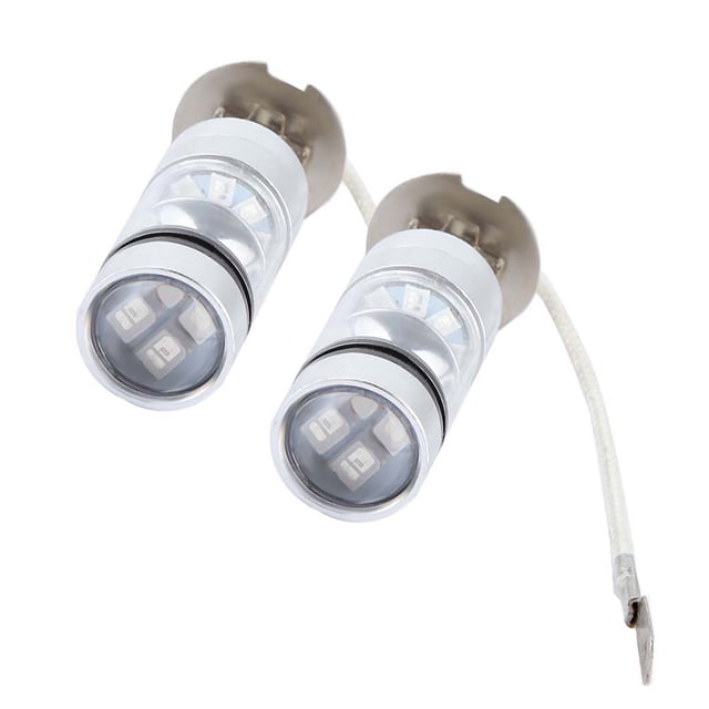 Bombillas para faros delanteros, 2x H3 6000K, luz antiniebla azul para coche, fabricadas para durar