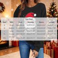 thumbnail image 3 of Christmas Sweatshirts for Womens Long Sleeve Crew Neck Christmas Print Sweatshirt Holiday Long Sleeve Pullover Tops, 3 of 6