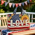 thumbnail image 2 of USA 250th Anniversary Patriotic Quilted Tote Bag for Women, Floral Embroidered Handbag with USA Flag Design Vintage Handbag for Independence Day, 2 of 5