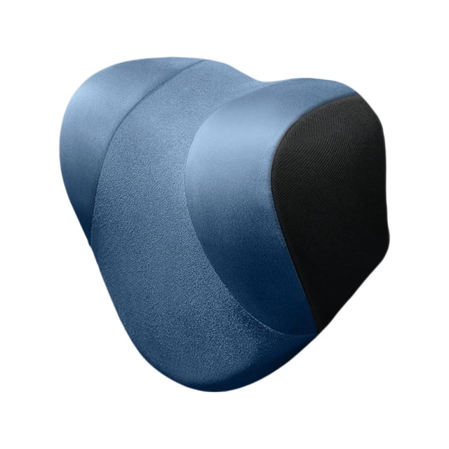 Almohada de espuma viscoelástica para el cuello del coche, cojín de apoyo para la cabeza con funda lavable extraíble, reposacabezas de asiento Azul Macarena reposacabezas del coche
