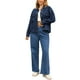 thumbnail image 2 of CHAQUETA DE MEZCLILLA Oversized para Mujeres con Botón Abajo y Bolsillos en el Pecho 2XL Azul Oscuro, 2 of 6