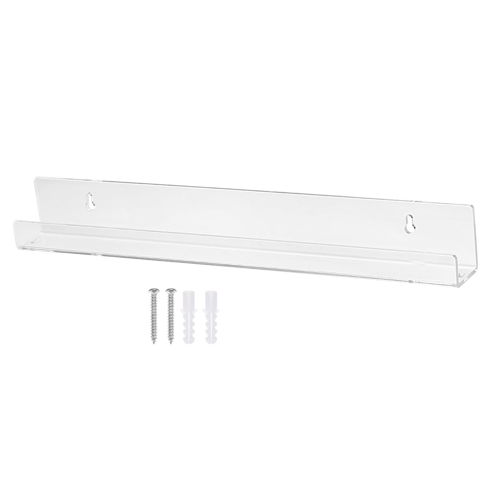 Uxcell Acrylic Floating Shelf 15 x 1.3 Inch Floating Wall Mounted
