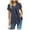 Black, variant on Weardear Summer Short Sleeve Blouse for Women Trendy Dressy Casual Tunic Tops Loose V Neck T Shirt