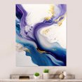 thumbnail image 2 of Designart Blue And Gold Splash Paint VI Canvas Wall Art, 2 of 5