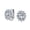 Clear, variant on Bling Jewelry Womens Traditional Bridal CZ Halo Oval Stud Clip-On Earrings for Non-Pierced Ears