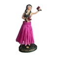 thumbnail image 4 of Estatua de niña con falda para salpicadero de coche, adorno para escritorio de coche, minifigura Baile rojo, 4 of 9