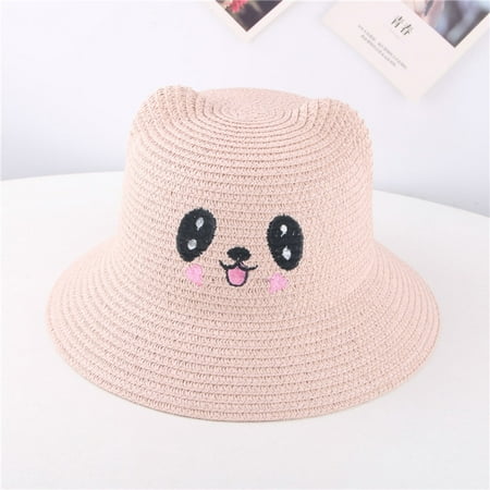 

Sunhillsgrace Baby Care Summer Baby Cartoon Kids Boy Girl Breathable Hat Straw Hat Bucket Fisherman Cap