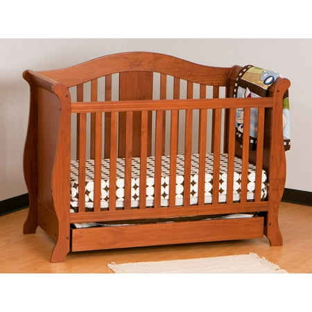 Storkcraft Vittoria 3 in 1 Fixed Side Convertible Crib in Oak