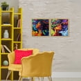 thumbnail image 2 of Stupell Industries Radiant Flow Of Colors 2 Piece Gold Framed Floater Canvas Set, design by Svetlana Aleynikova, 2 of 9