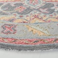 thumbnail image 3 of SAFAVIEH Metro David Medallion Area Rug, Grey/Rust, 6' x 6' Round, 3 of 8