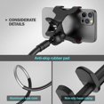 thumbnail image 4 of 1 pieza - Soporte para teléfono de cama - Negro - Giratorio 360° - Brazo de metal - Compatible universalmente - Para sofás, dormitorios y escritorios, 4 of 5