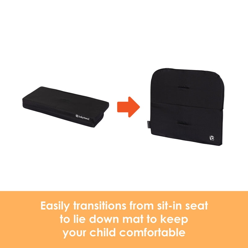 Baby Trend Seat2Mat Extra Cushion Accessory for Stroller Wagons, Black, Infant