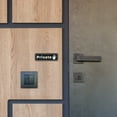 thumbnail image 6 of Uxcell Private Door Sign 6"x2" Self Adhesive Privacy Sticker Black 2 Pack, 6 of 6